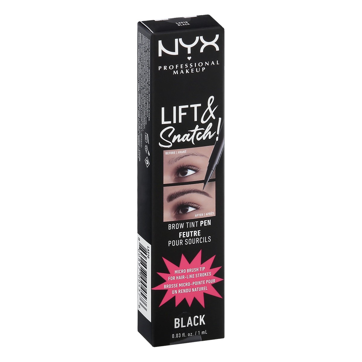 slide 9 of 9, NYX Professional Makeup Lift & Snatch Black LAS10 Brow Tint Pen 0.03 oz, 0.03 oz