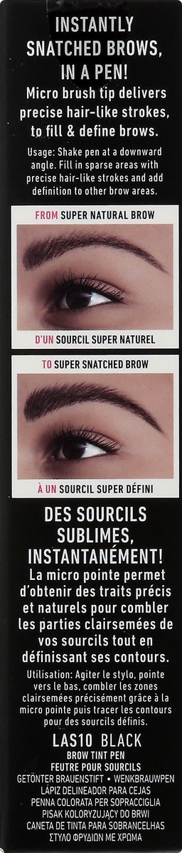 slide 4 of 9, NYX Professional Makeup Lift & Snatch Black LAS10 Brow Tint Pen 0.03 oz, 0.03 oz