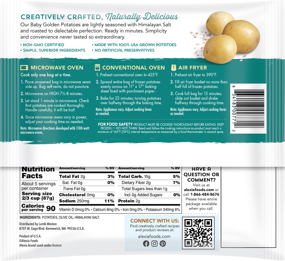 slide 2 of 3, Alexia Baby Golden Potatoes With Himalayan Salt, 16 oz