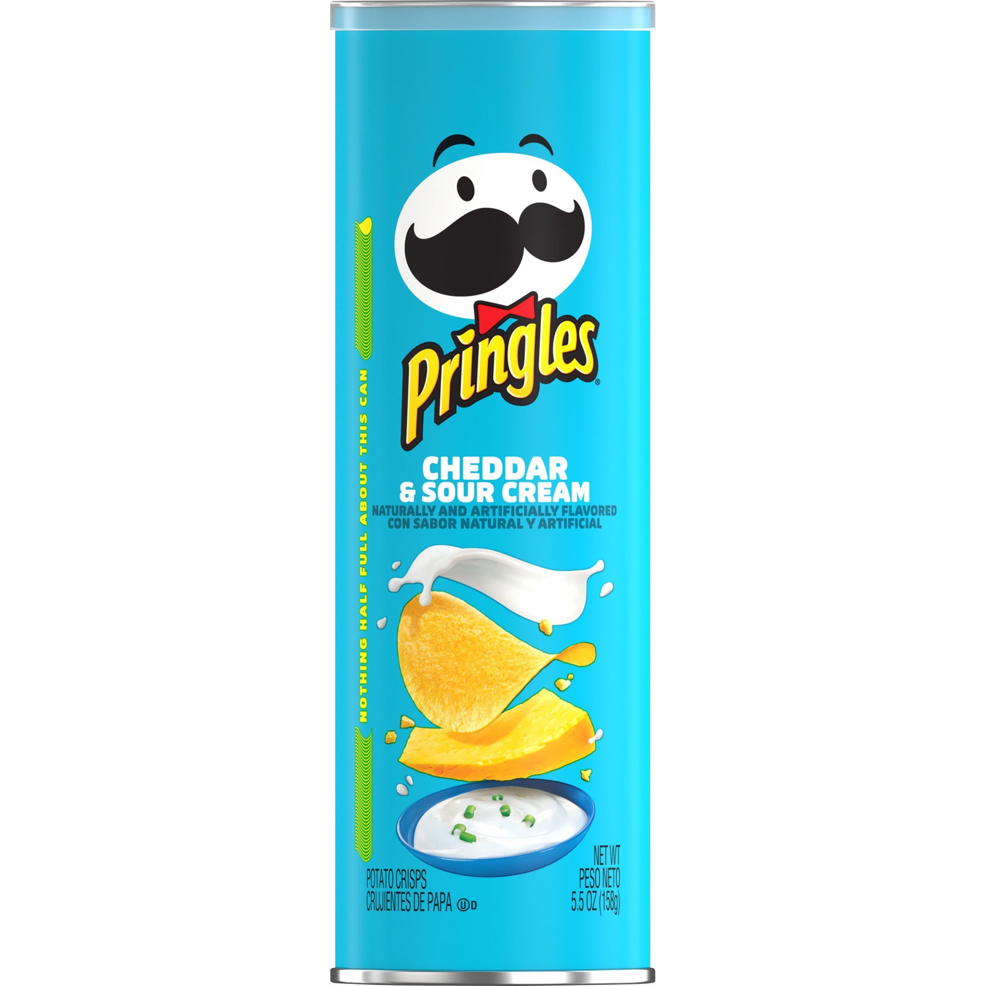 slide 7 of 7, Pringles Potato Crisps Chips, Lunch Snacks, Snacks On The Go, Cheddar and Sour Cream, 5.5 oz