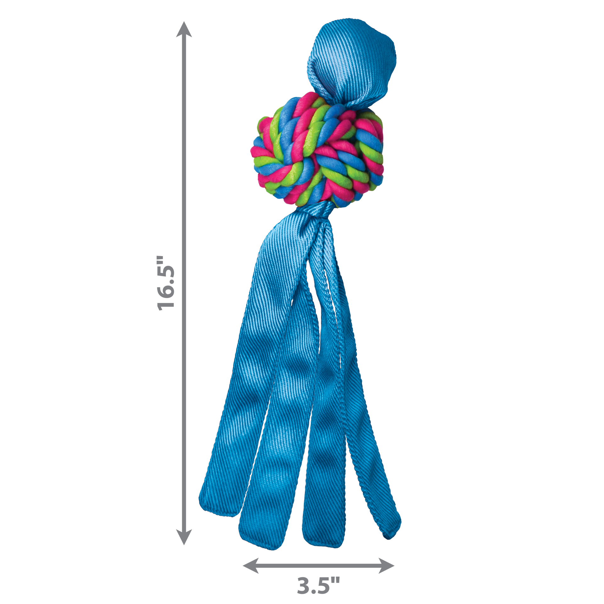 slide 3 of 4, KONG Wubba Weaves Assorted XL, x-large