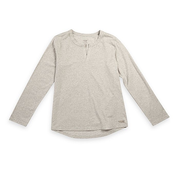 slide 1 of 1, Copper Fit Replenish Recovery Large/X-Large Mini Henley Sleep Shirt - Oat, 1 ct