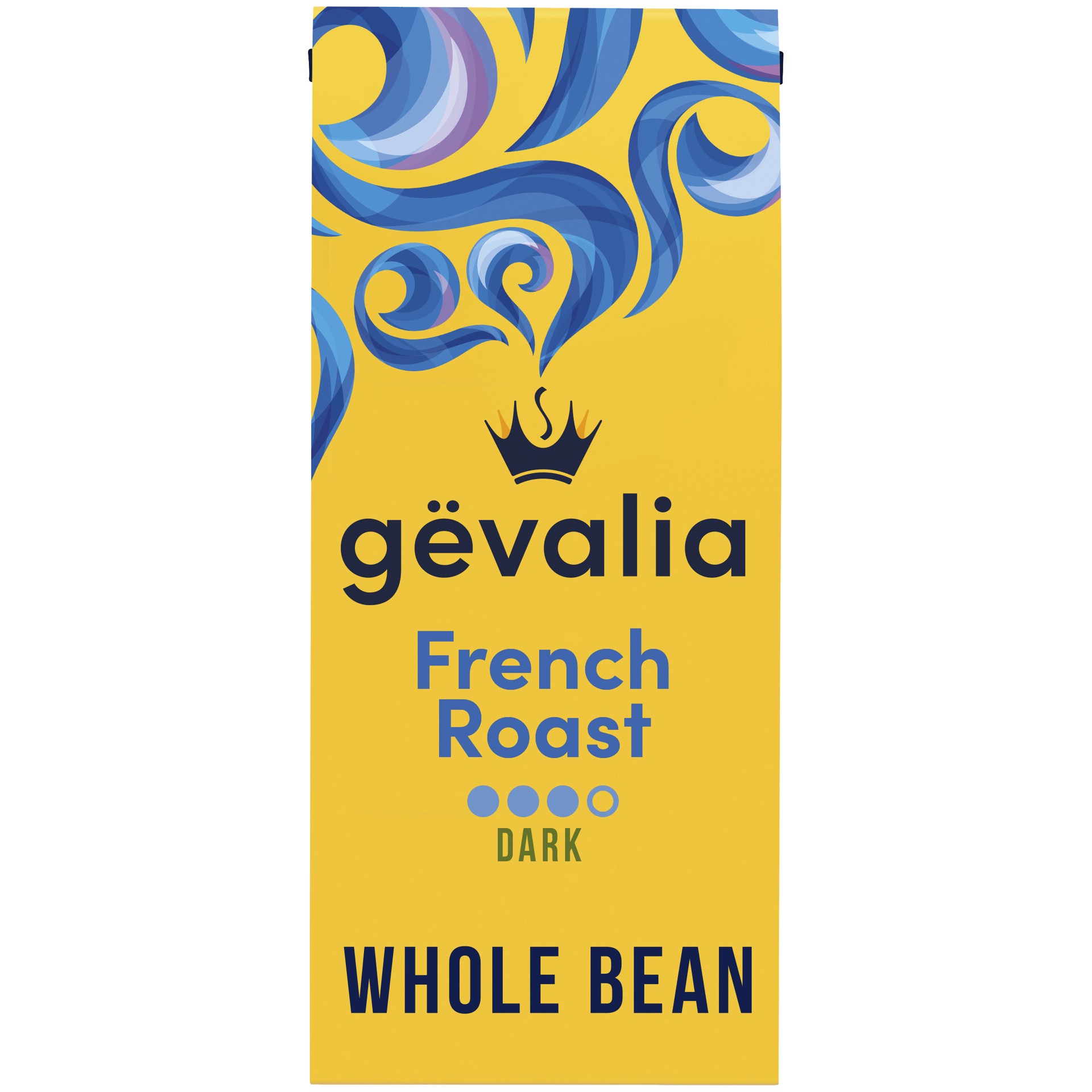 slide 1 of 4, Gevalia French Roast Dark Roast Whole Bean Coffee, 12 oz. Bag, 12 oz