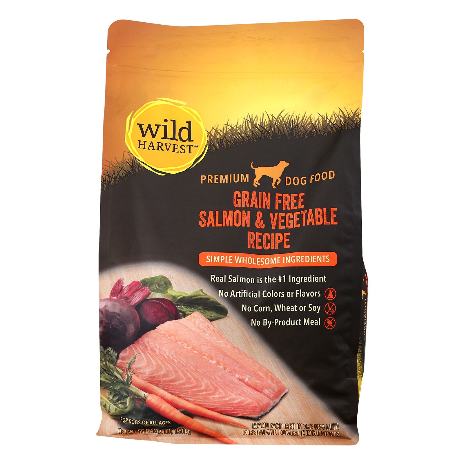 slide 1 of 3, Wild Harvest Salmon Potato Bite Dog Food, 3.5 lb