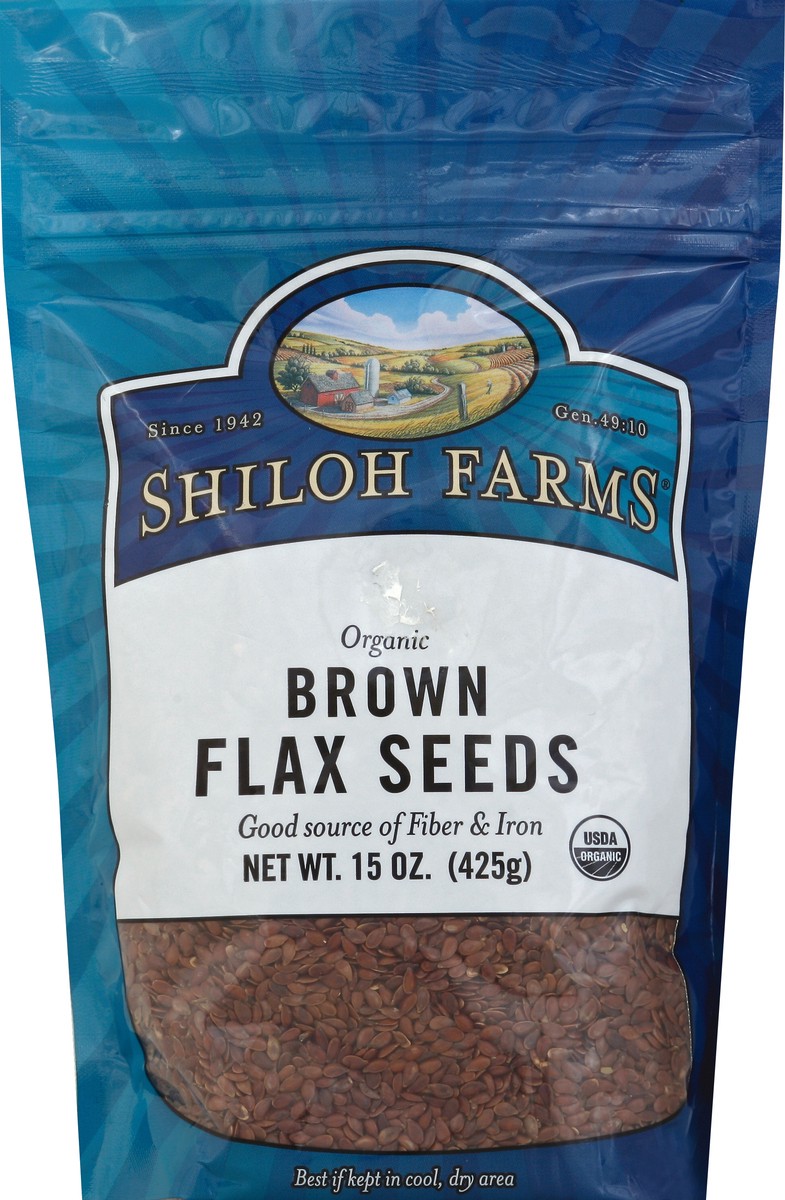 slide 3 of 3, Shiloh Farms Flax Seeds 15 oz, 15 oz