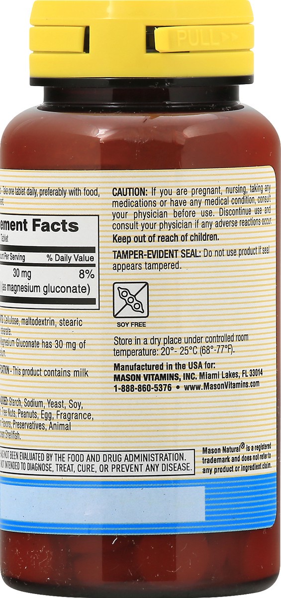 slide 8 of 13, Magnesium Gluconate 550Mg Tablets, 100 ct