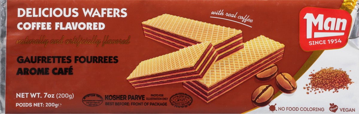 slide 7 of 9, Man Coffee Flavored Delicious Wafers 7 oz, 7 oz