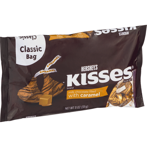 slide 16 of 18, Hershey's Kisses Milk Chocolate Filled With Caramel, 11 oz