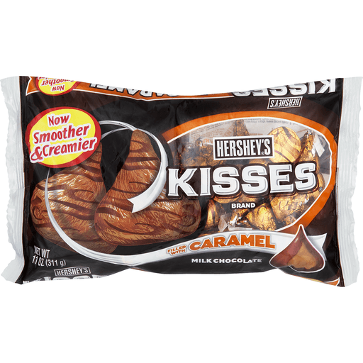 slide 7 of 18, Hershey's Kisses Milk Chocolate Filled With Caramel, 11 oz