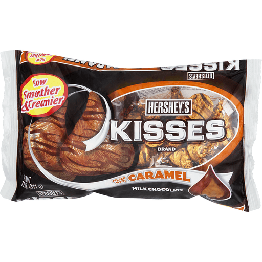 slide 5 of 18, Hershey's Kisses Milk Chocolate Filled With Caramel, 11 oz