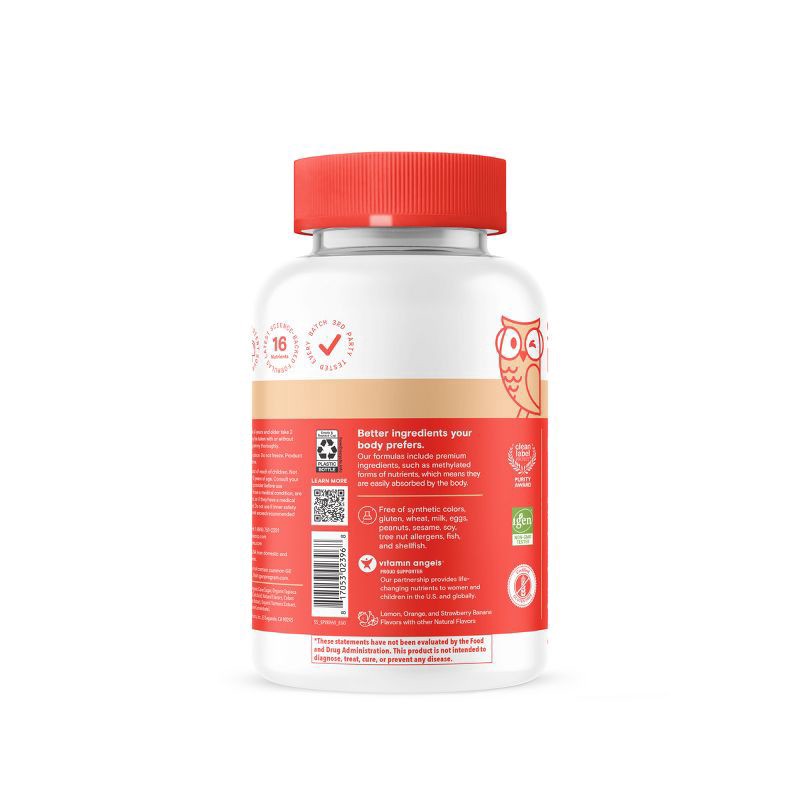 slide 3 of 14, SmartyPants Kids Plus Lemon, Orange, and Strawberry Banana Multi & Omegas 60 Gummies, 60 ct