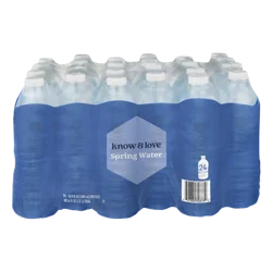 know & love Spring Water 24 Pack 16.9 Ounce Bottles