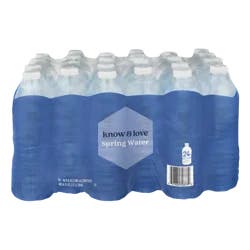 know & love Spring Water 24 Pack 16.9 Ounce Bottles