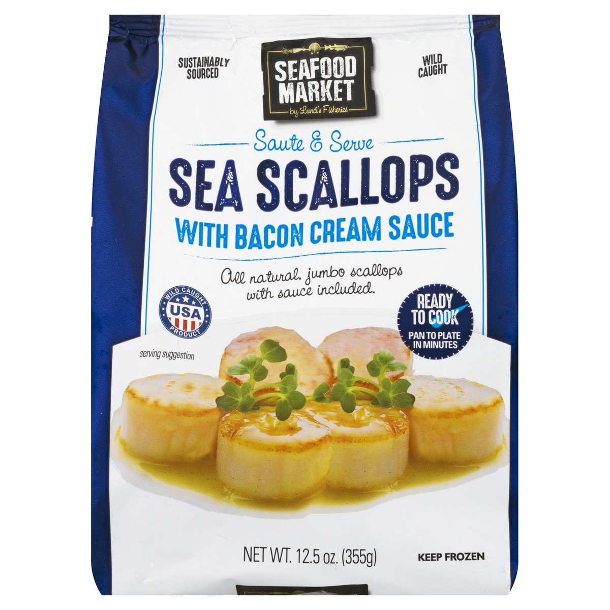 slide 1 of 1, PanaPesca Sea Scallops Bacon , 1 ct