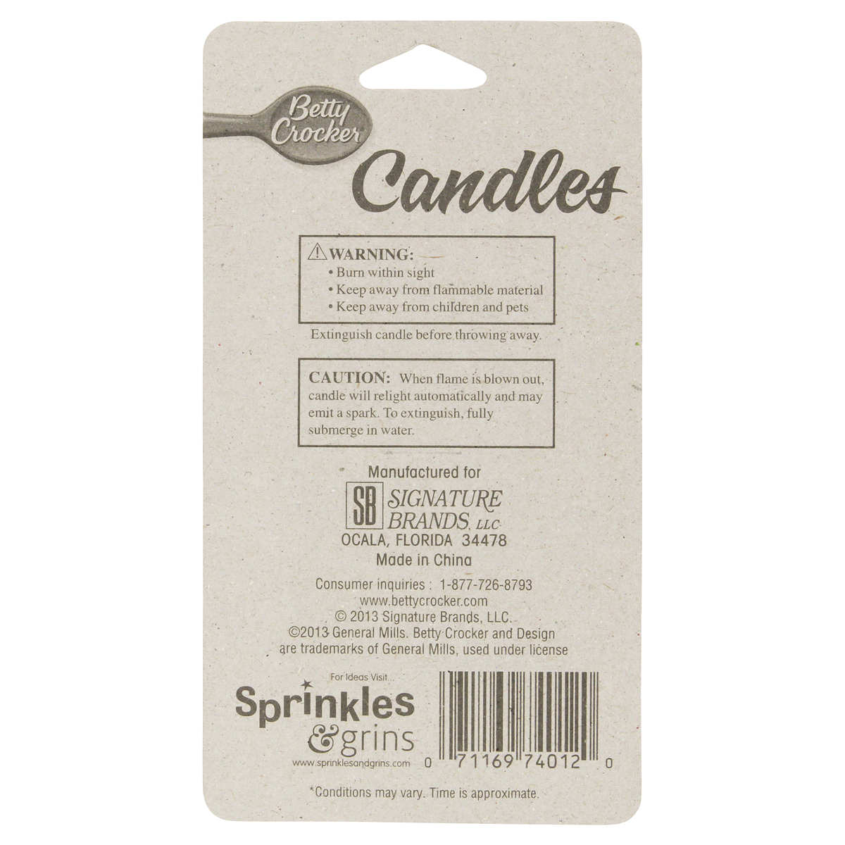 slide 2 of 2, Betty Crocker 2.75 Inch Relight Birthday Candles 12 ea, 12 ct