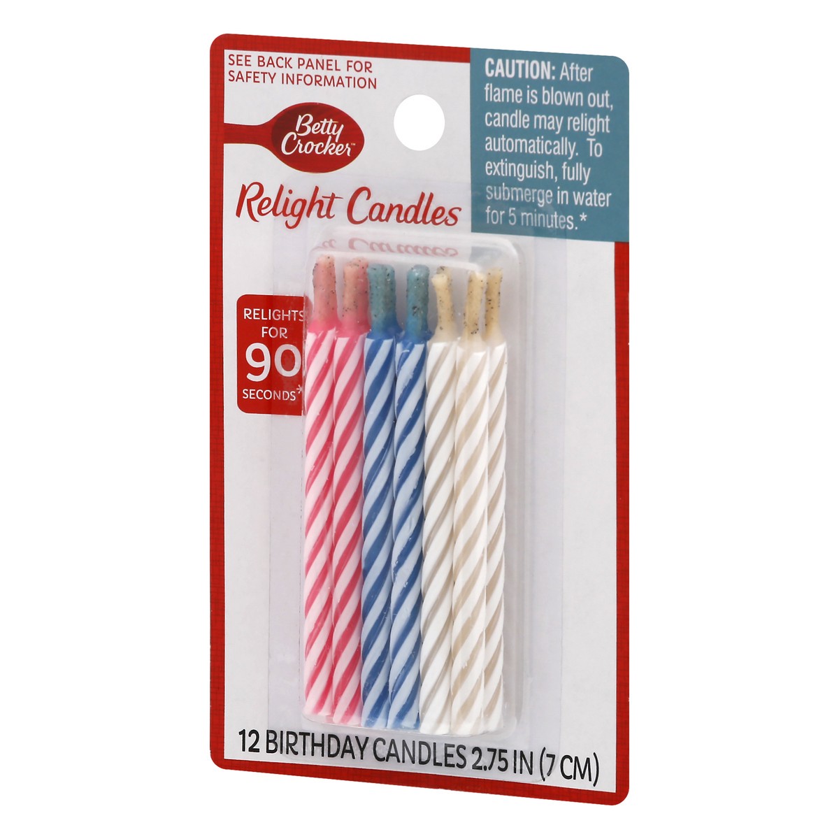 slide 7 of 9, Betty Crocker 2.75 Inch Relight Birthday Candles 12 ea, 12 ct