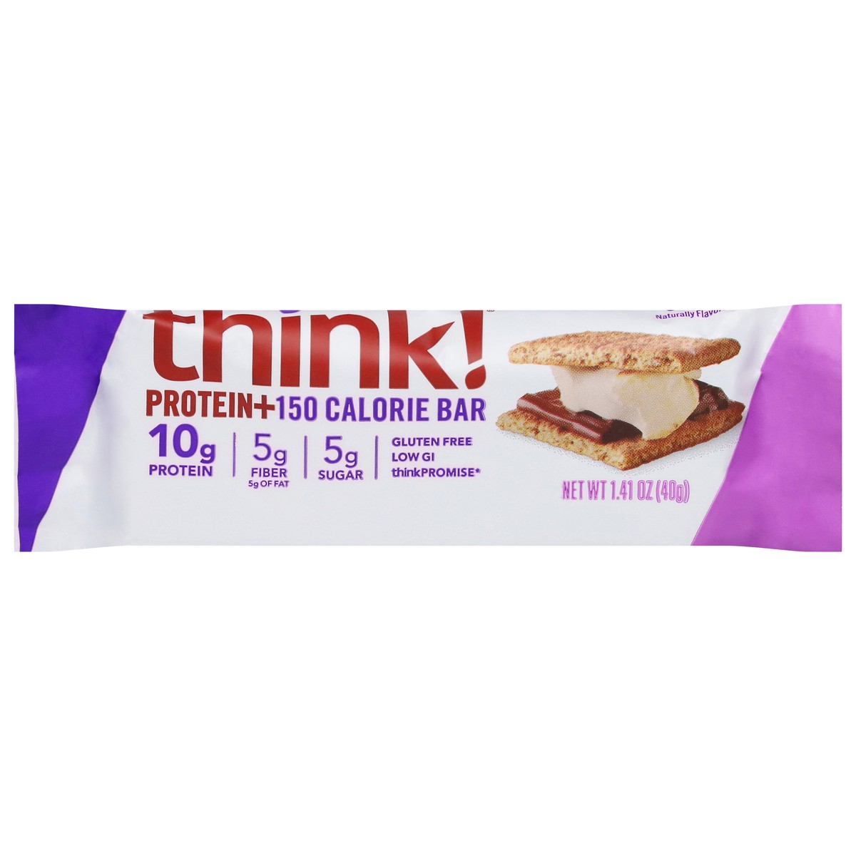 slide 10 of 13, think! Protein+ S'mores Protein Bar 1.41 oz, 1.41 oz