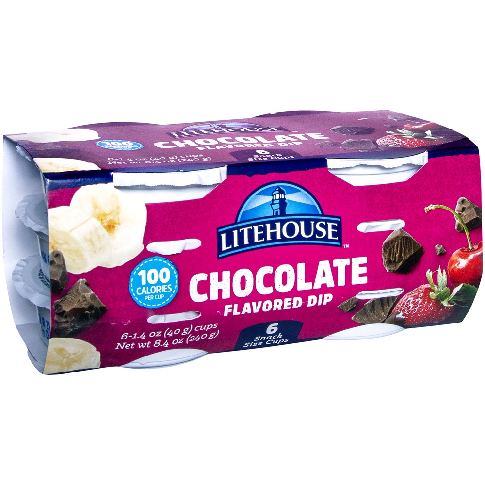 slide 3 of 8, Litehouse Chocolate Dip, 6 ct; 1.4 oz