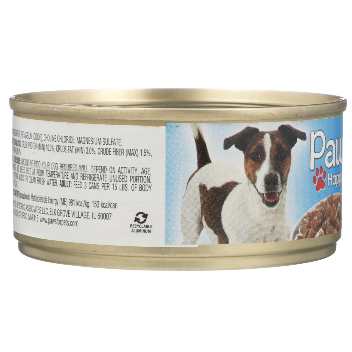 slide 8 of 11, Paws Happy Life Beef Cuts Dinner In Gravy Dog Food, 5.5 oz