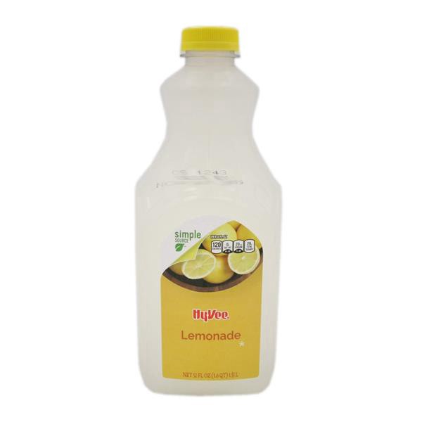 slide 1 of 1, Hy-Vee Lemonade, 52 fl oz