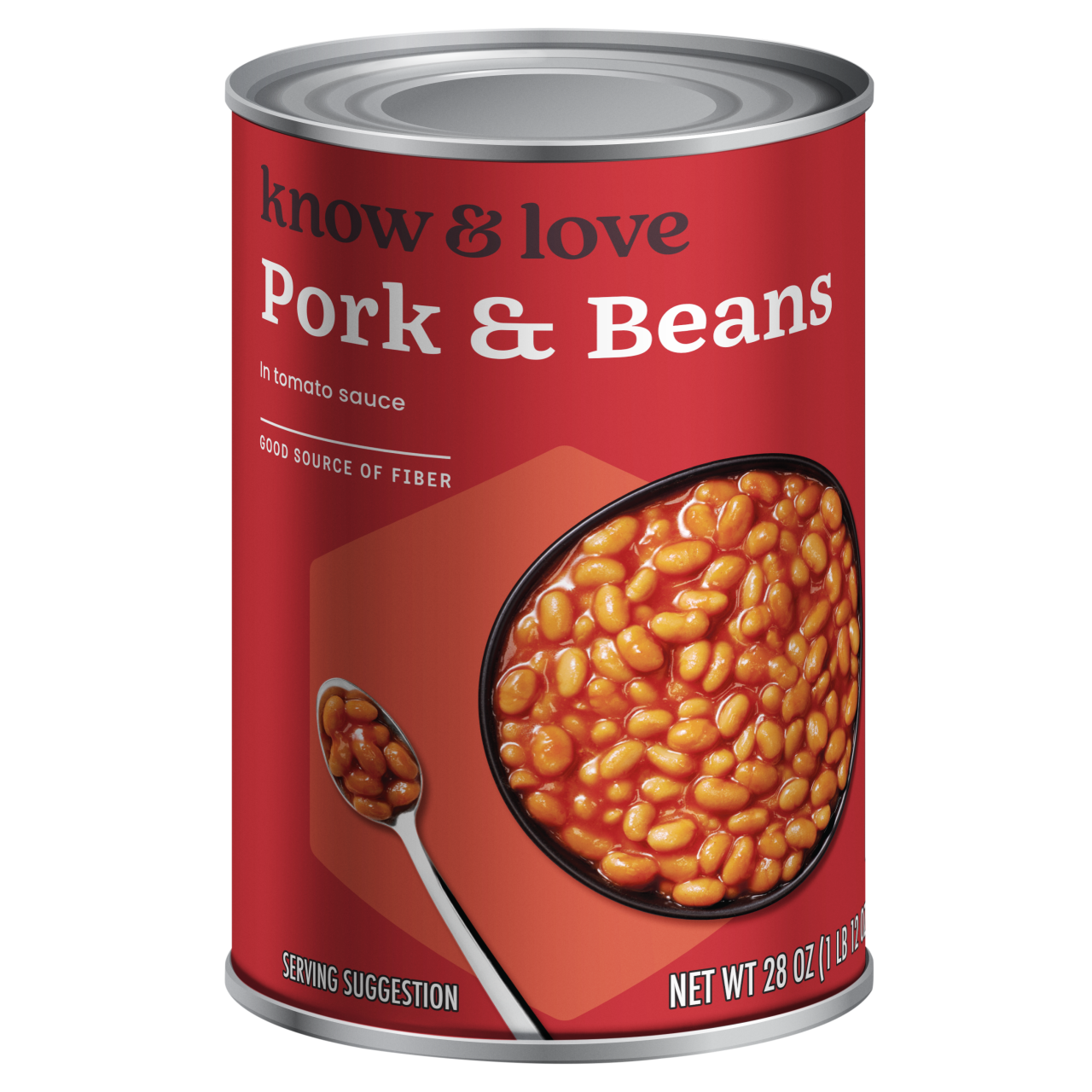 slide 1 of 1, know & love Pork And Beans 28 Ounces, 28 oz