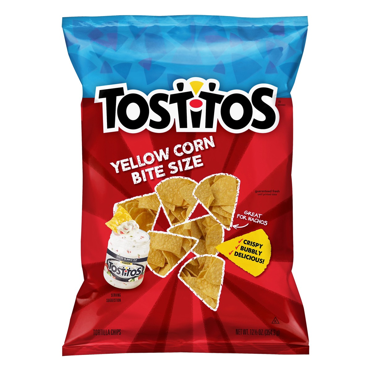 slide 3 of 7, Tostitos Bite Size Yellow Corn Tortilla Chips 12.5 oz, 12.5 oz