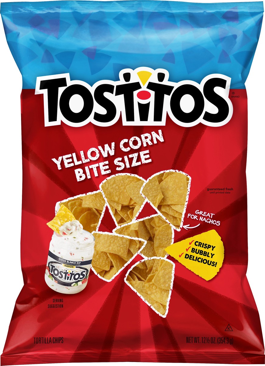 slide 1 of 7, Tostitos Bite Size Yellow Corn Tortilla Chips 12.5 oz, 12.5 oz