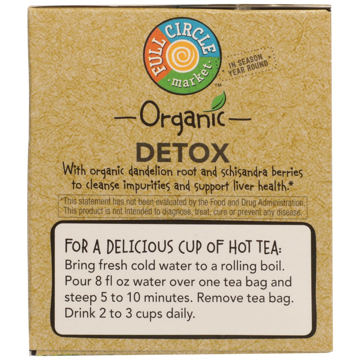 slide 8 of 8, Full Circle Market Tea Bags Functional Detox Organic - 0.85 oz, 16 ct