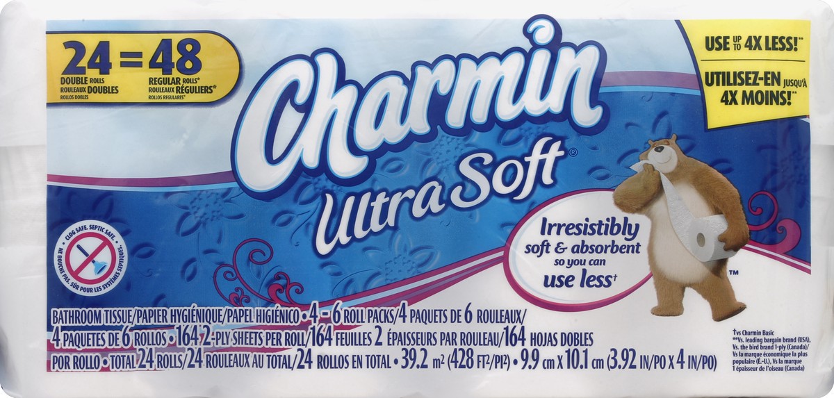 slide 6 of 8, Charmin Bathroom Tissue 4 ea, 4 ct