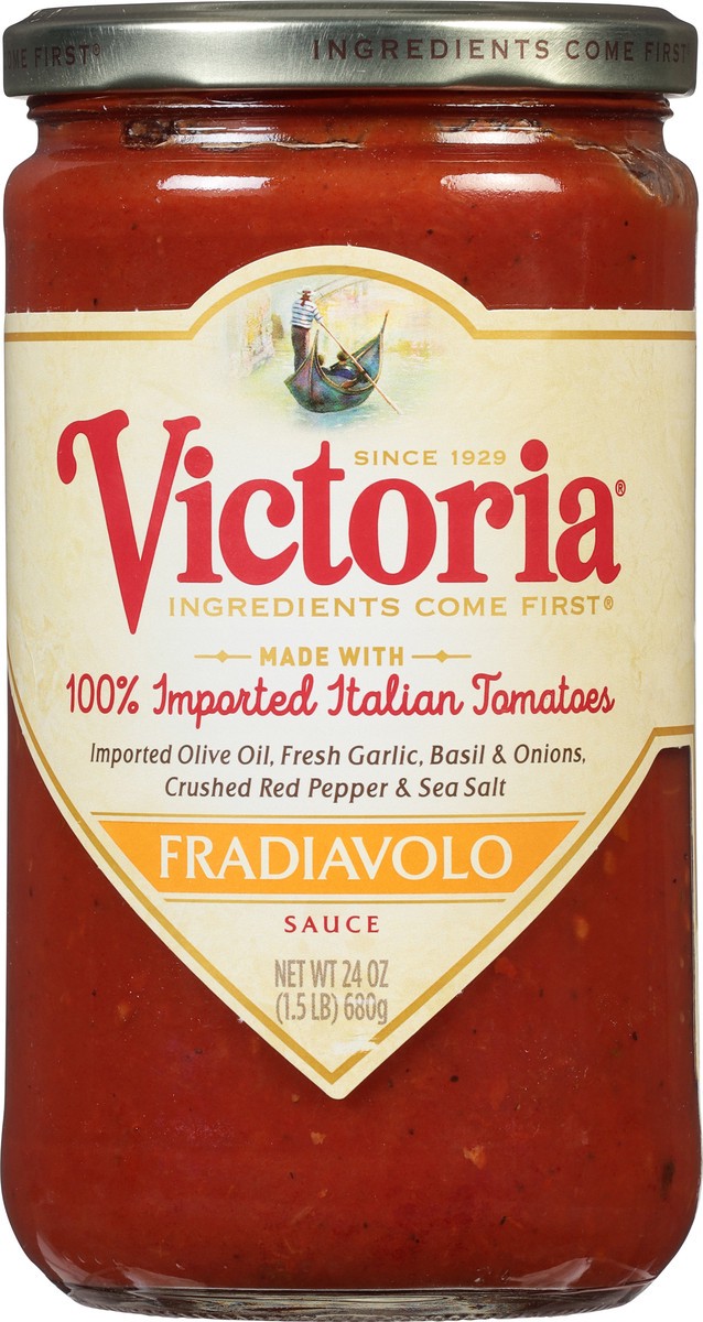 slide 5 of 9, Victoria Spicy Marinara Sauce, 24 oz, 24 oz