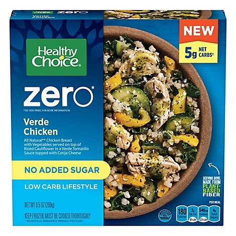 slide 1 of 1, Healthy Choice Zero Verde Chicken Bowl Low Carb Lifestyle, 9.5 oz