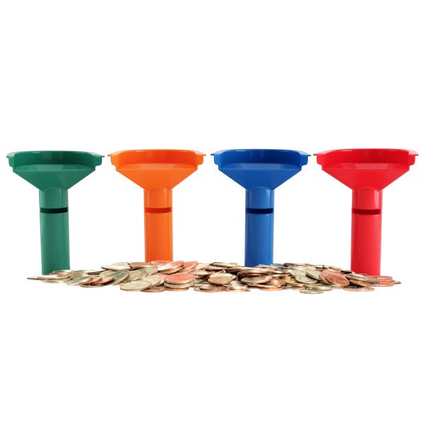 slide 2 of 3, Nadex Easy Wrap Coin Tubes, Assorted Colors, Pack Of 4 Tubes, 4 ct