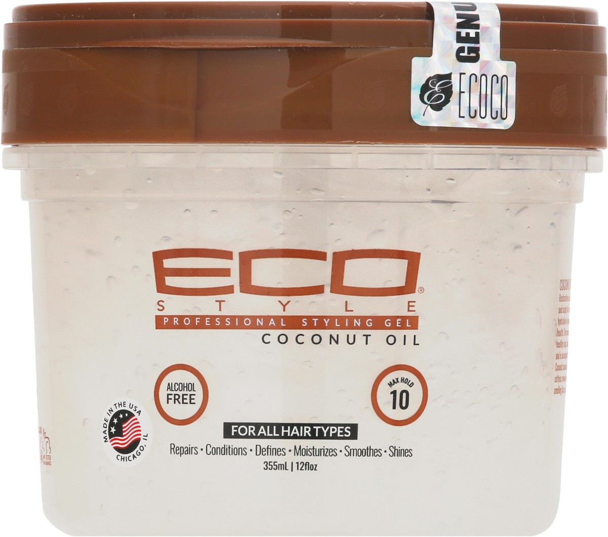 slide 2 of 11, Eco Styler Eco Style Styling Gel, Coconut Oil, Professional, 355 ml