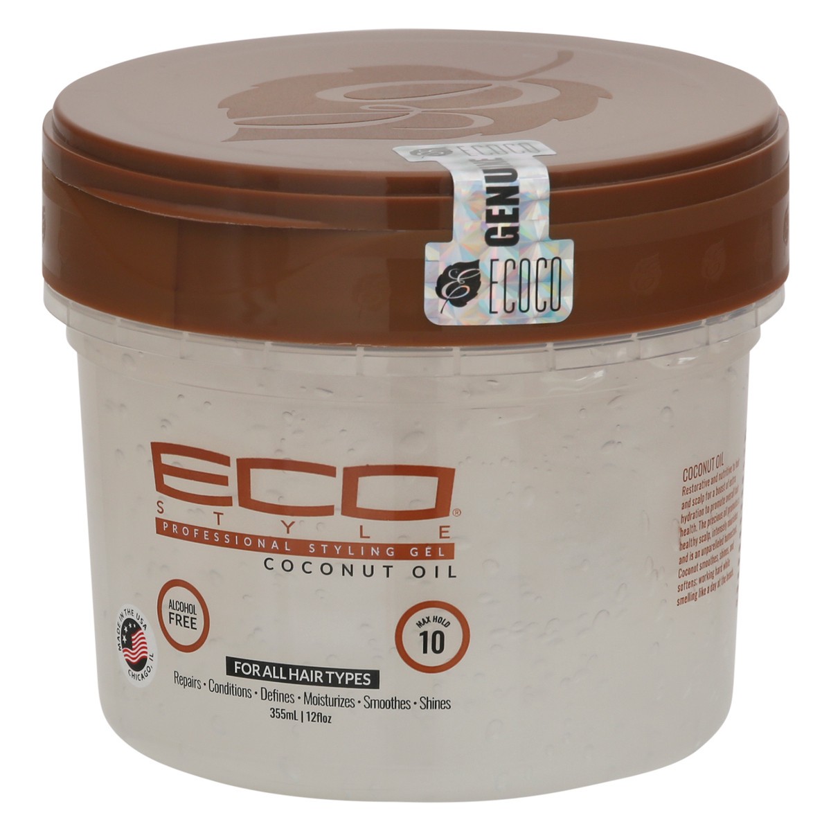 slide 3 of 11, Eco Styler Eco Style Styling Gel, Coconut Oil, Professional, 355 ml