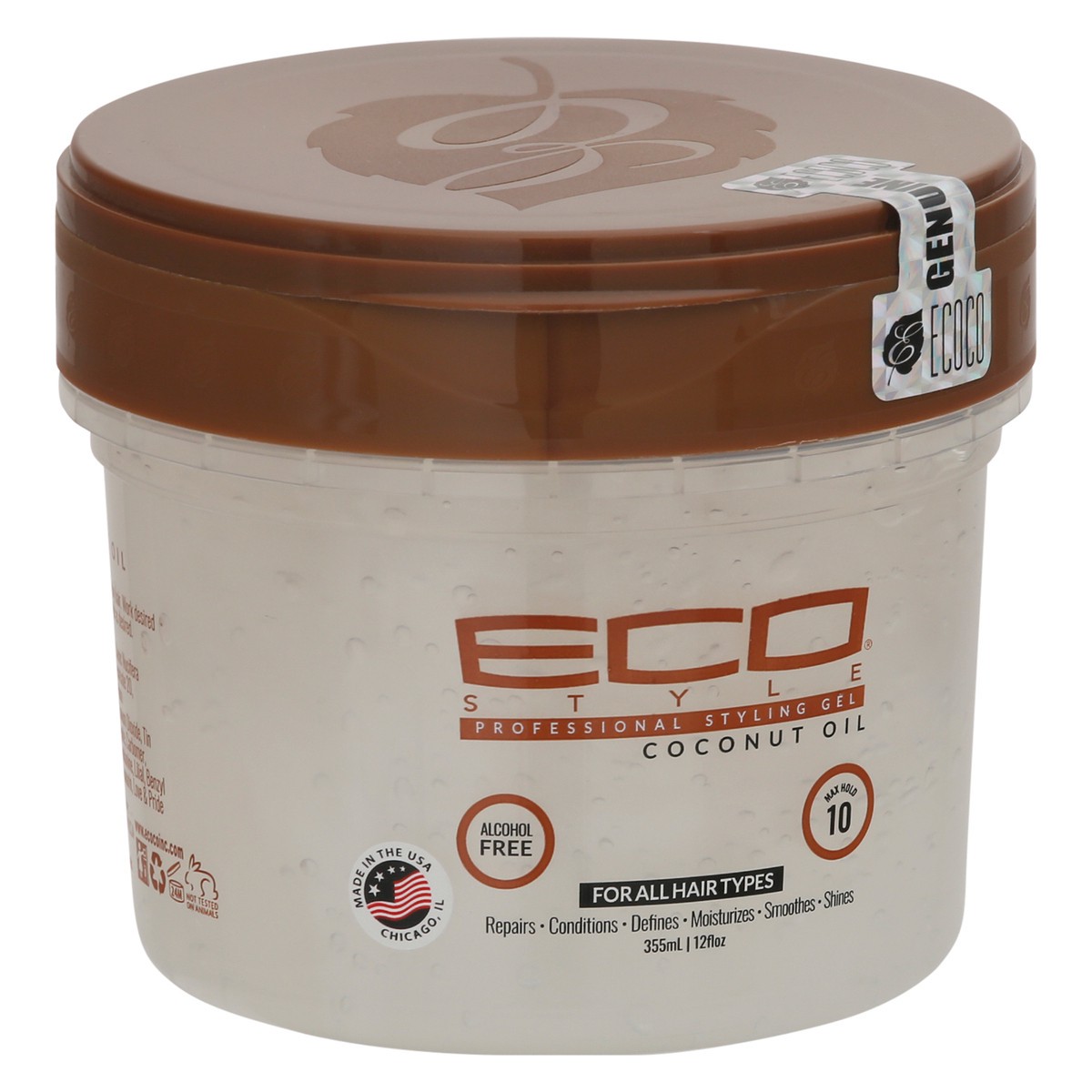 slide 8 of 11, Eco Styler Eco Style Styling Gel, Coconut Oil, Professional, 355 ml