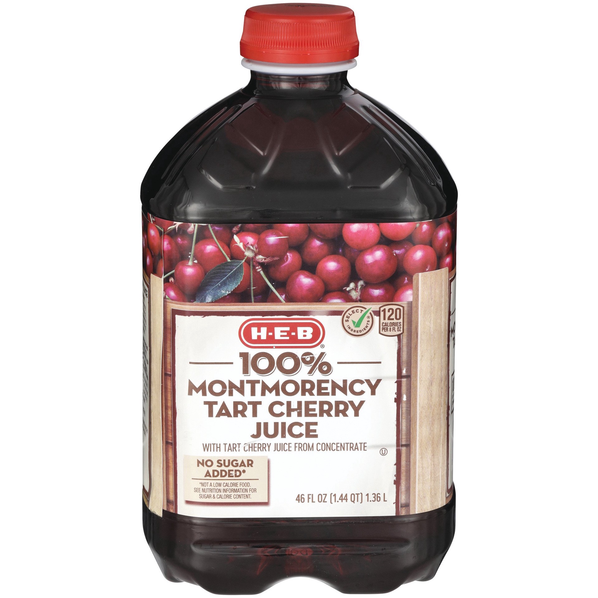 slide 1 of 1, H-E-B Select Ingredients 100% Montmorency Tart Cherry Juice - 46 oz, 46 oz