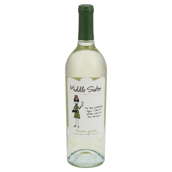 slide 1 of 1, Middle Sister Wines Middle Sister Drama Queen Pinot Grigio, 750 ml