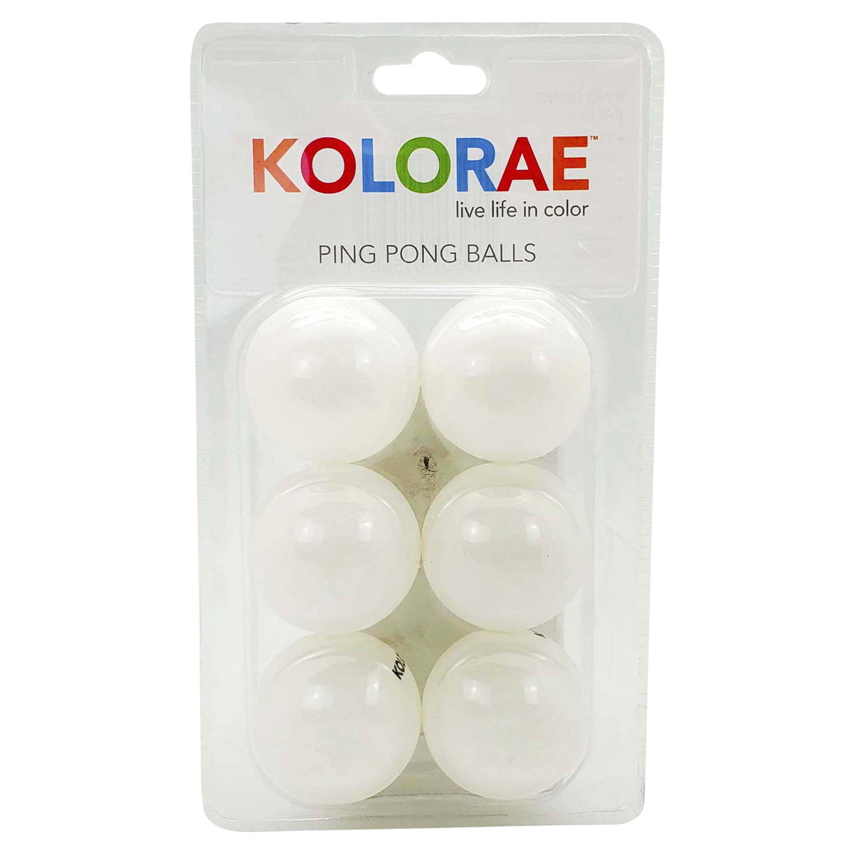 slide 1 of 5, Kolorae Ping Pong Balls - White, 1 ct