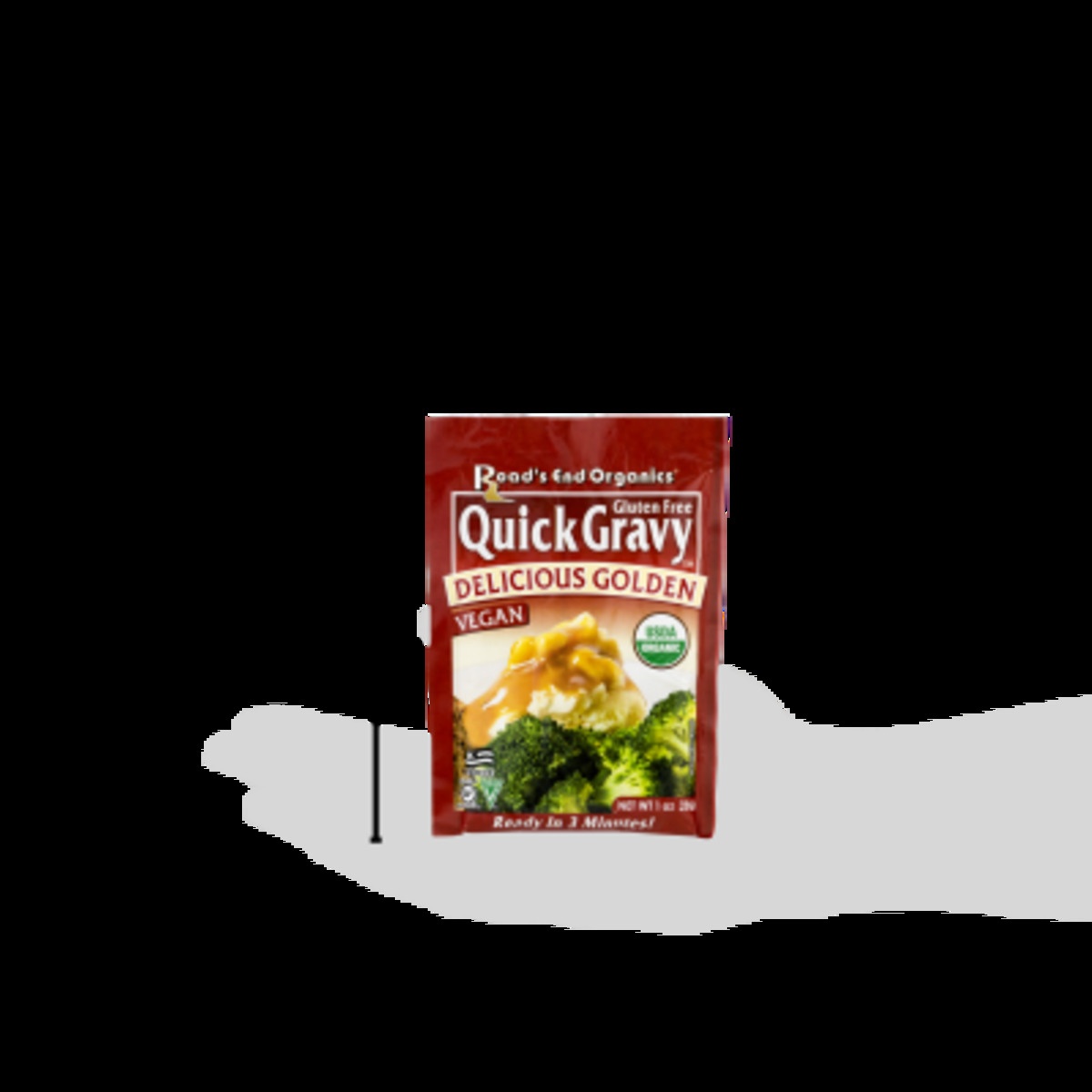 slide 3 of 9, Road's End Organics Quick Gravy Delicious Golden, 1 oz