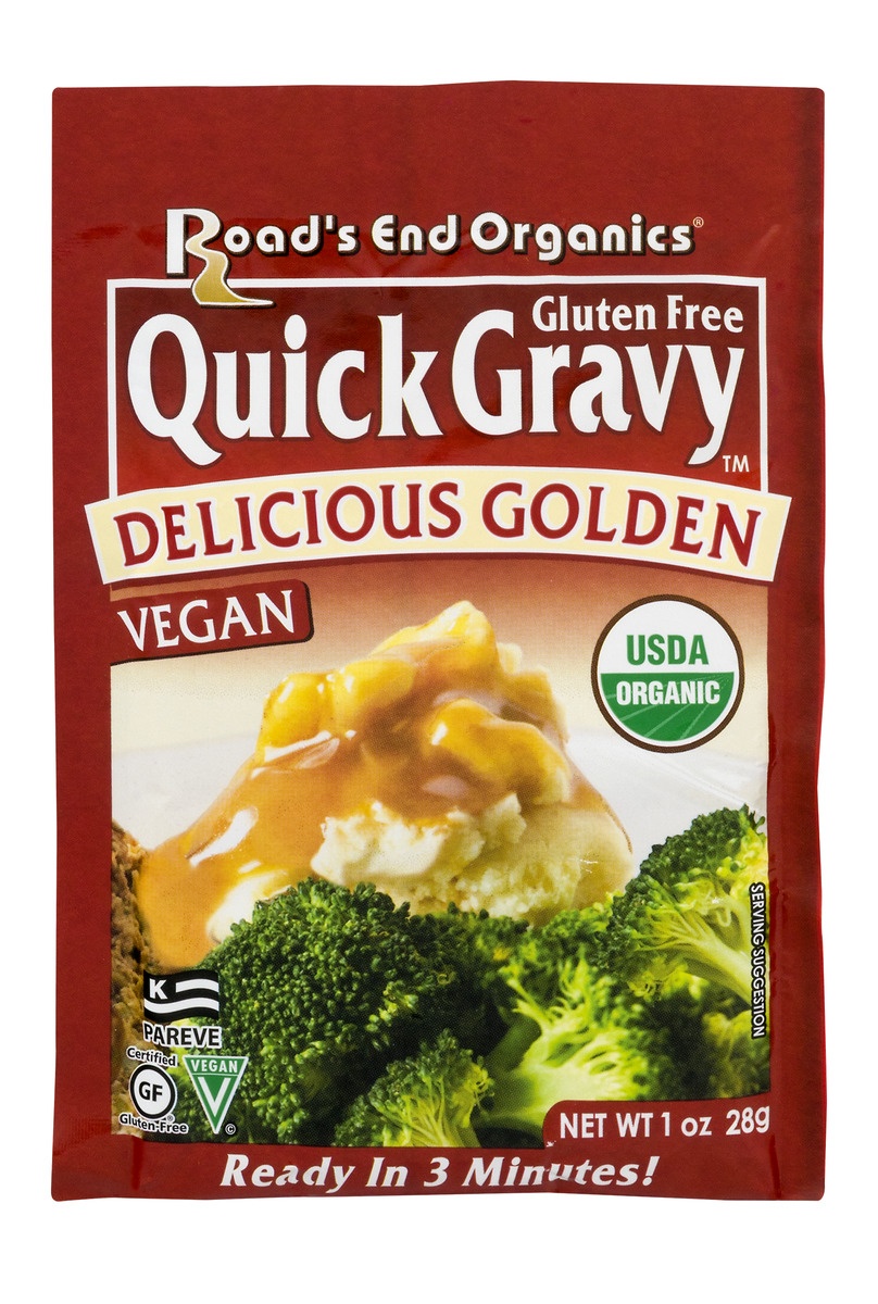 slide 1 of 9, Road's End Organics Quick Gravy Delicious Golden, 1 oz