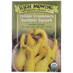 High Mowing Organic Seeds Crookneck Yellow Squash Seeds