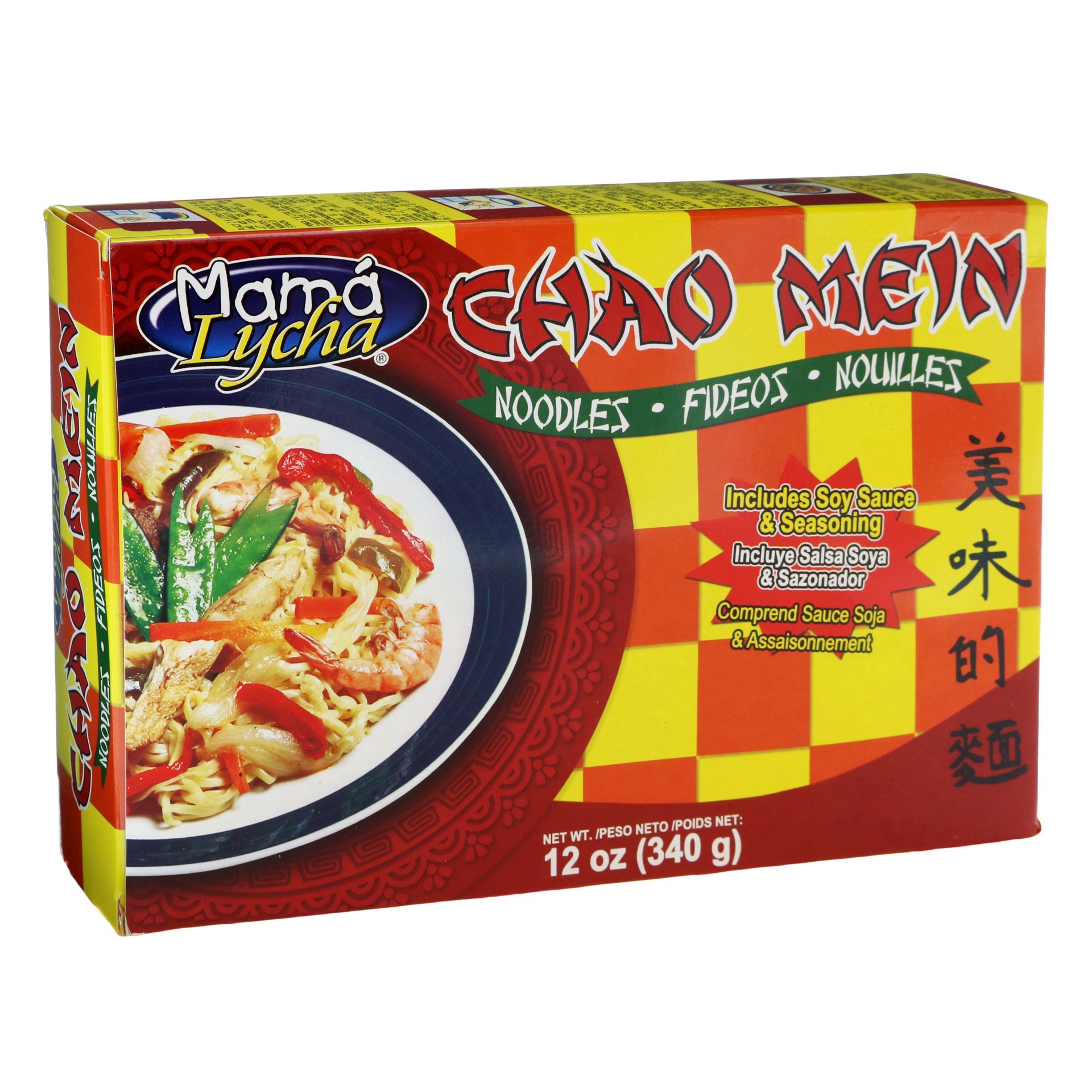 slide 1 of 1, Mama Lycha Chao Mein, 12 oz