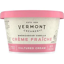 Vermont Creamery Cultured Cream French Style Madagascar Vanilla - 8 oz