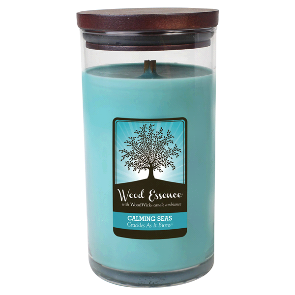 slide 1 of 1, Wood Essence Large Calming Seas Candle, 1 ct