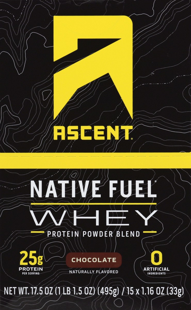 slide 1 of 1, ASCENT Protein Powder Blend 15 ea, 1 ct