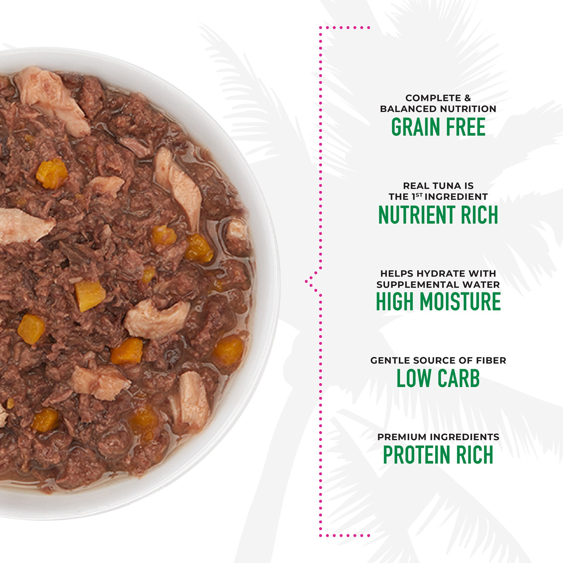 slide 6 of 7, Tiki Cat Aloha Friends Wet Cat Food, Tuna Ocean Whitefish & Pumpkin, 3 oz. Pouch, 1 ct