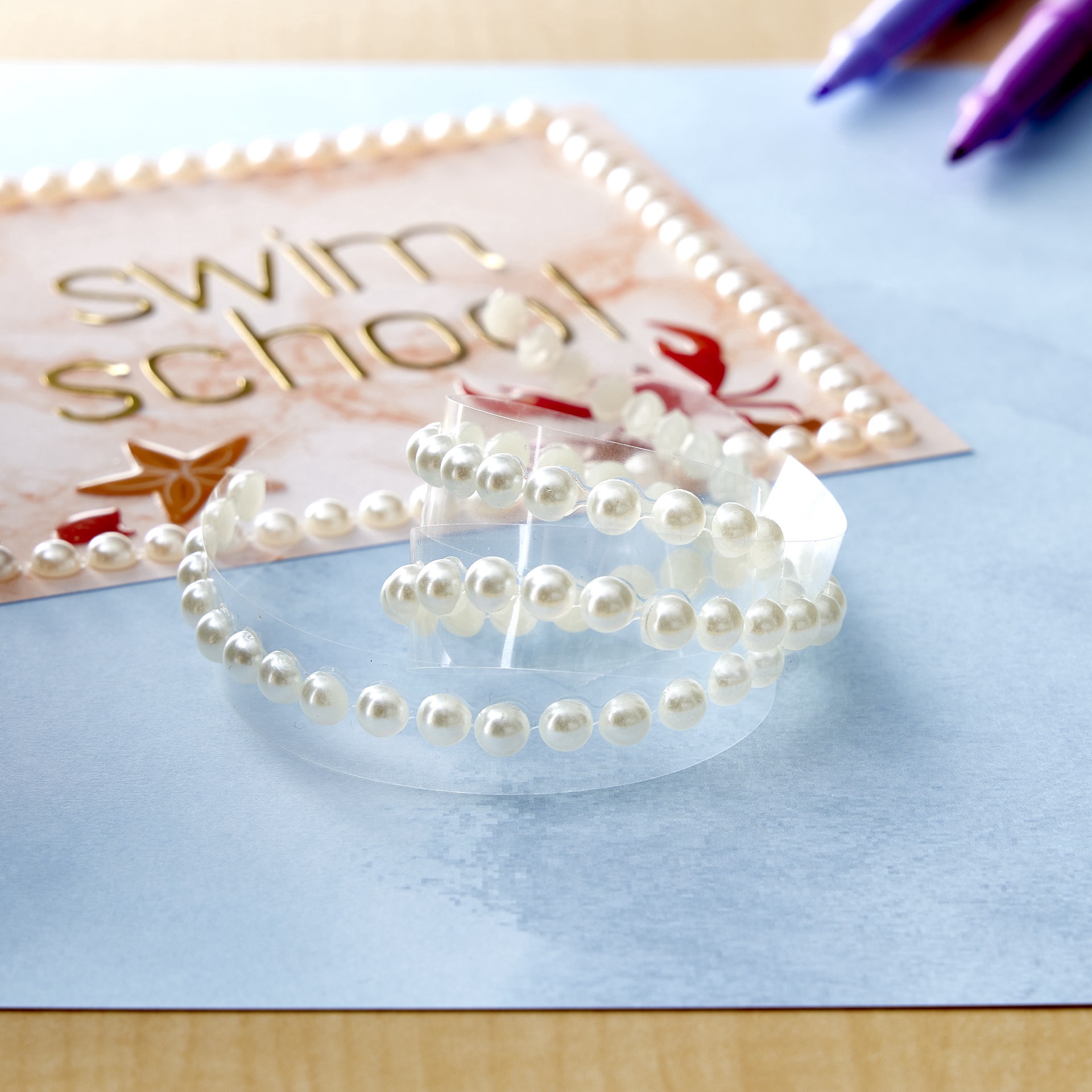 slide 4 of 4, Bling On A Roll Pearls By Recollections, 1 yd