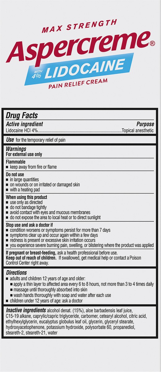 slide 2 of 5, Aspercreme Lidocaine Cream with Eucalyptus Essential Oil 3oz, 3 oz