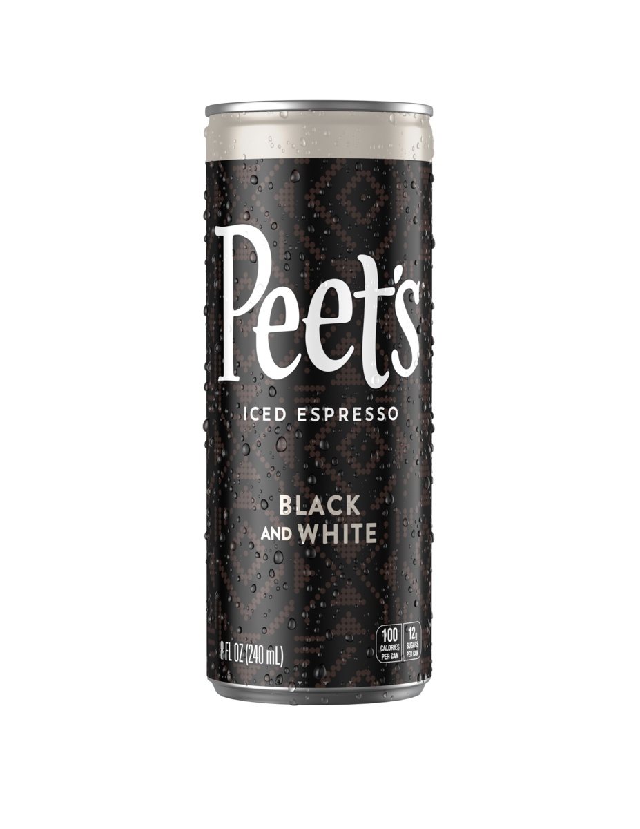 slide 1 of 3, Peet's Coffee PEET's ICED ESPRESSO B&W 8OZ, 8 oz