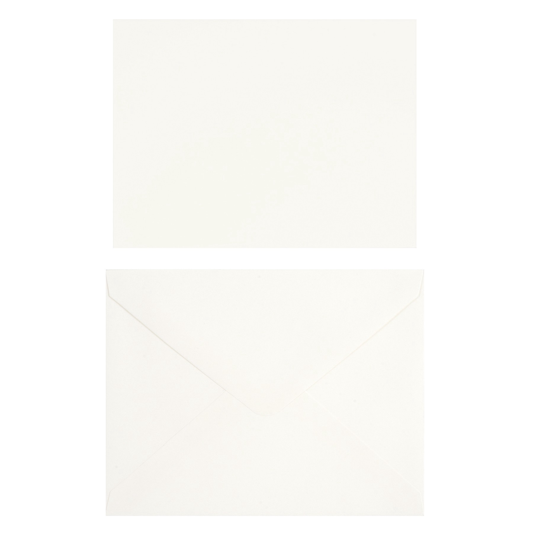 slide 6 of 6, 10 Sets Of Ivory Flat Envelopes & Cards By Recollections, 4.25" X 5.5", 4.25 in x 5.5 in